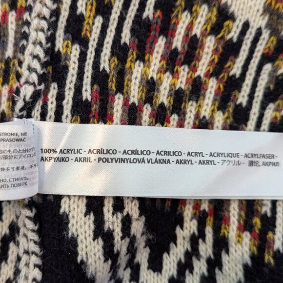 Mismash Multicolor Geometric Open Front Cardigan, Size M - Picture 11 of 11